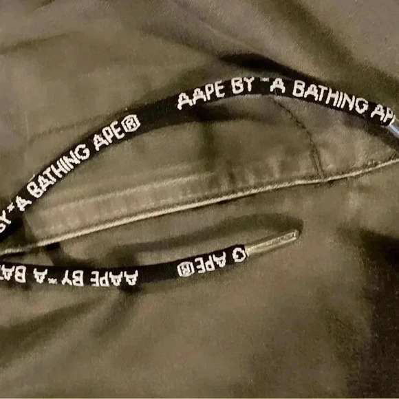 Bathing (Bape)  Aape dark green elastic bottom cargo pants 33 - Picture 5 of 5